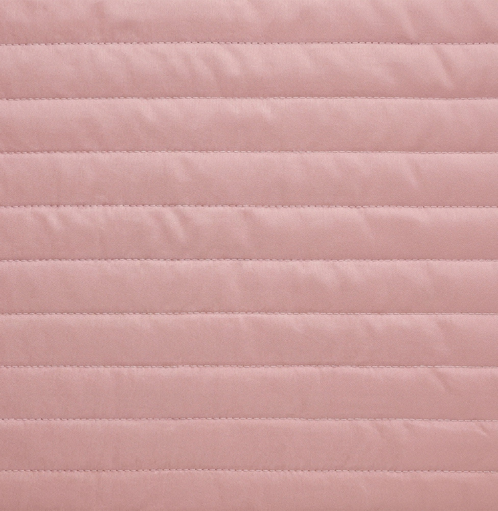 Kit Colcha Solteiro Listra Rosa Chá - 2 Peças