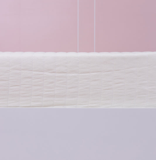 Colcha Solteiro Com Elastico Listra - Cru