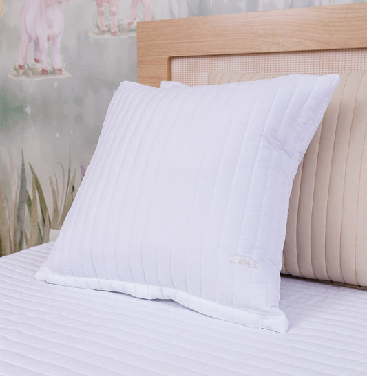 Capa de Almofada Listras - Branco 50x50