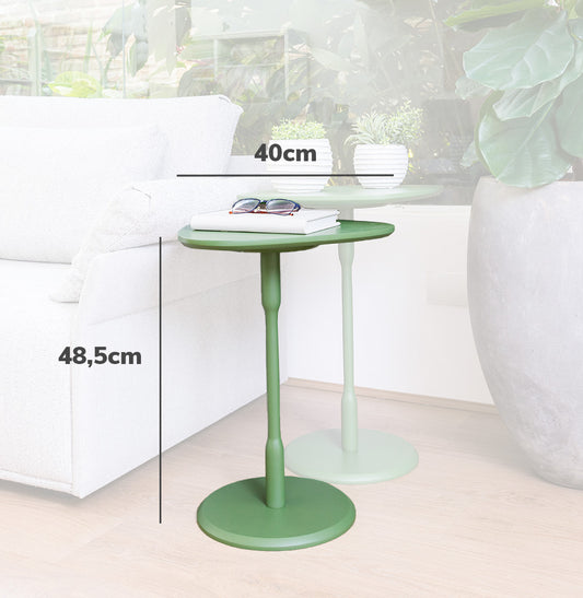 Mesa Lateral Vértice - Verde