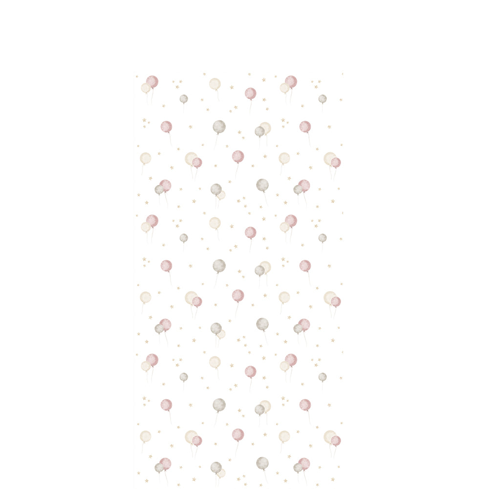Papel de Parede Infantil Bexigas - Rosa