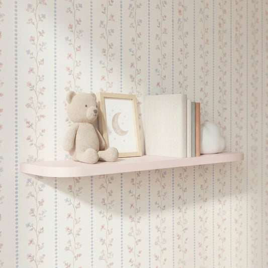 Prateleira Curva Nature – Rosa