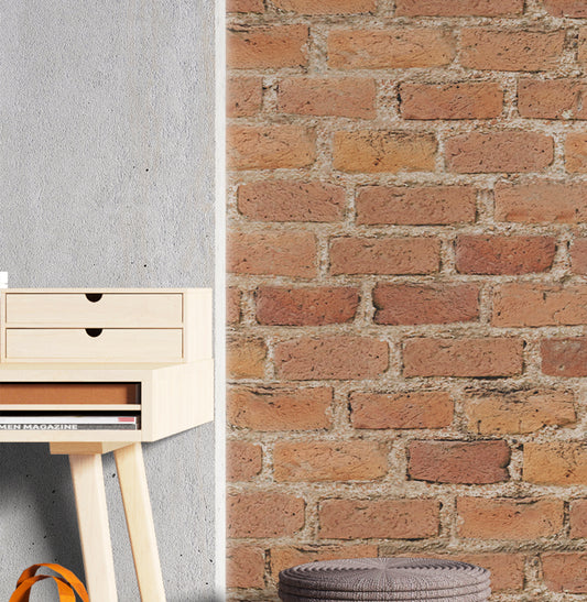 Papel de Parede Adesivo Tijolo Rústico 2,50 x 1,70m - Bota Fora