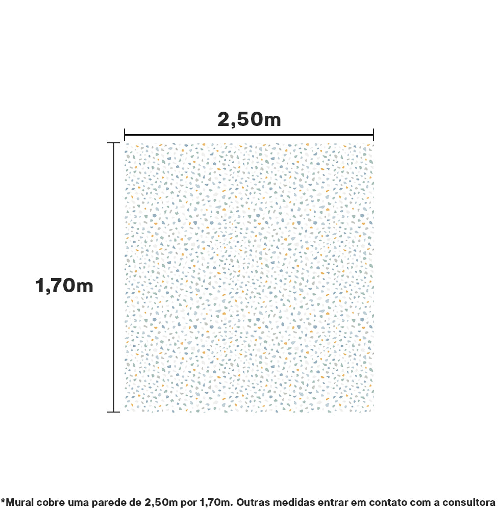 Papel de Parede Adesivo Granilite 2,50 x 1,70m - Bota Fora
