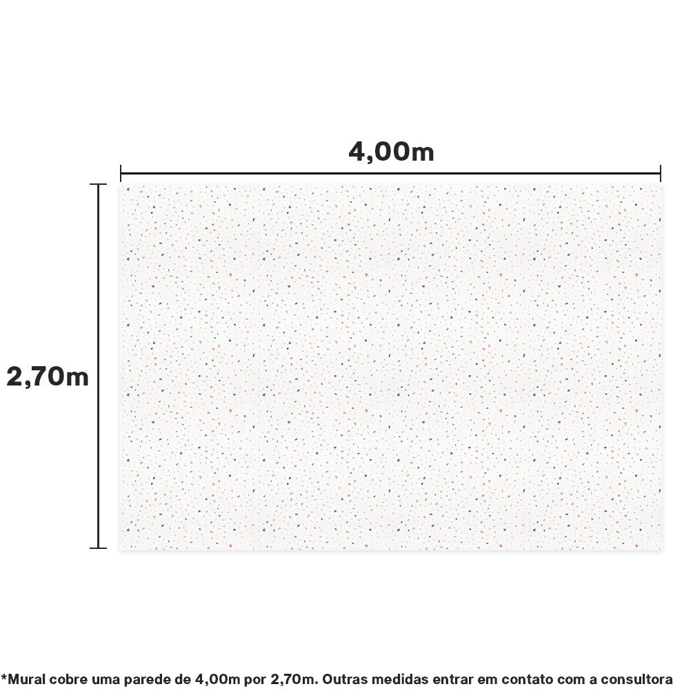 Papel de Parede Adesivo Granilite Mini Textura 4,00 x 2,70m - Bota Fora