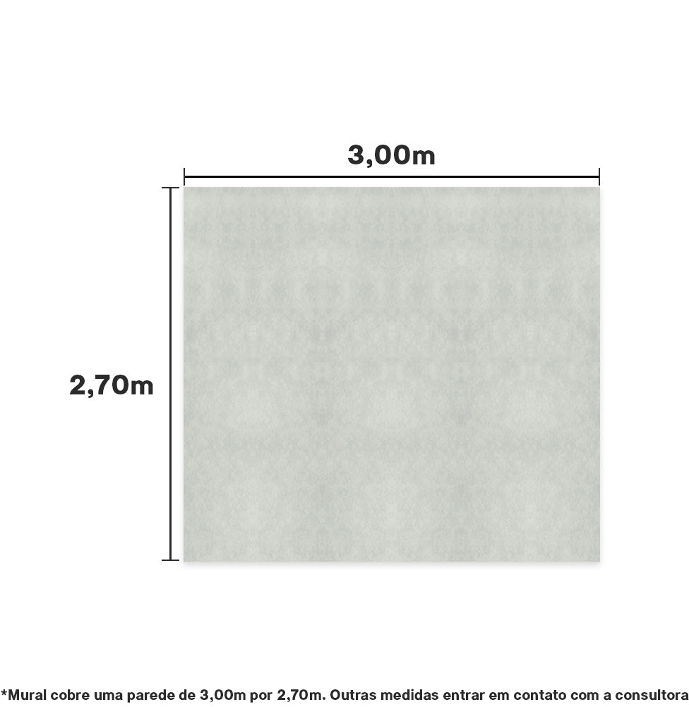 PAPEL DE PAREDE ADESIVO CONCRETO CINZA 3,00 X 2,70 M - BOTA FORA