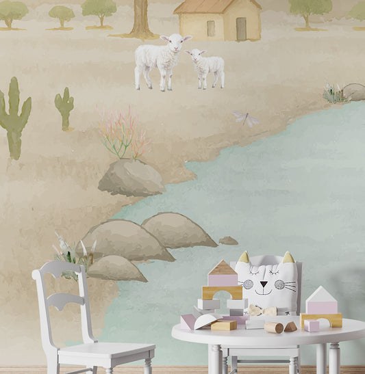 Papel de Parede Refúgio do Sertão Casas - Mural