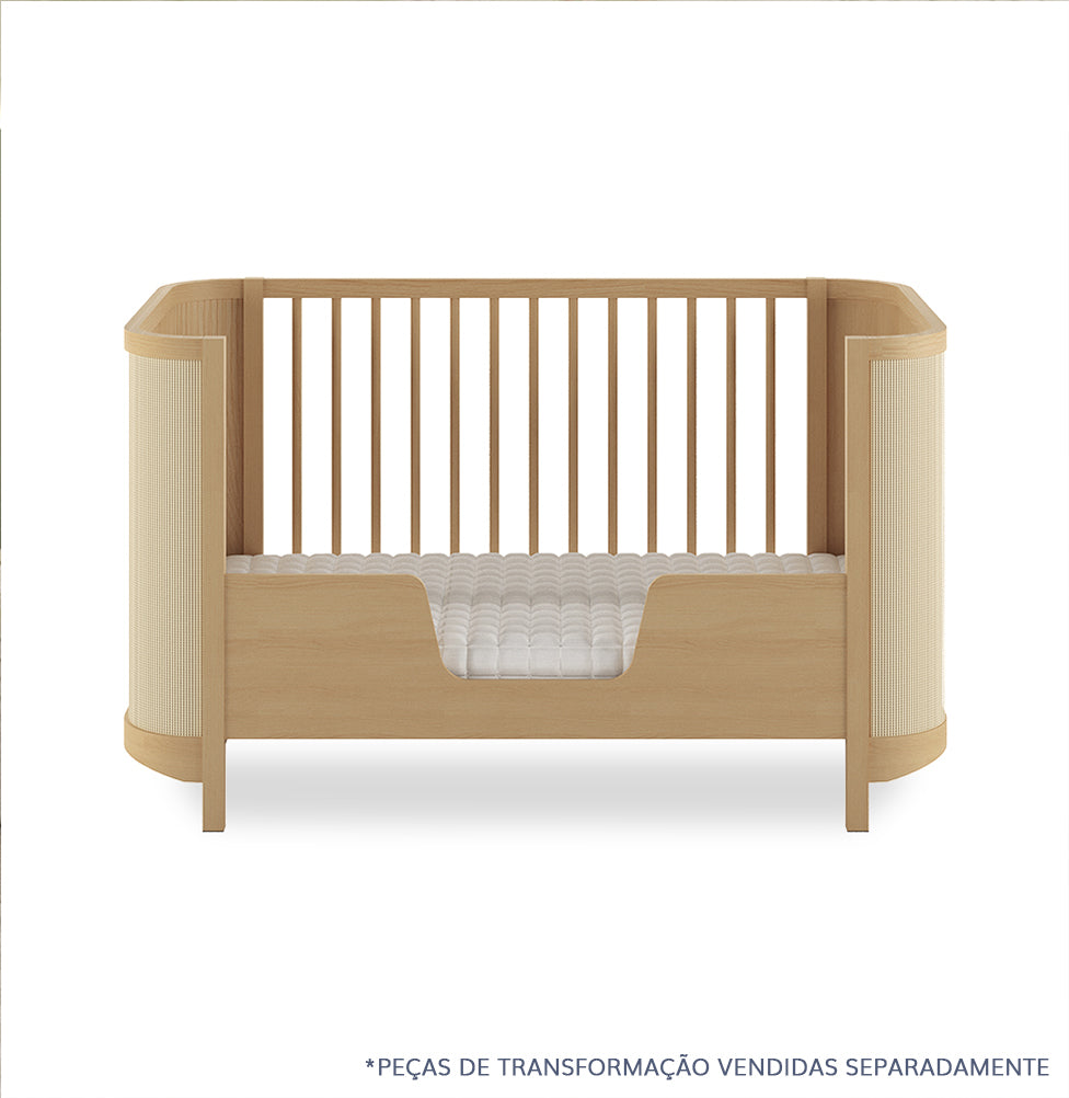 Meia Grade de Transformação Para Mini Cama Raika - Carvalho