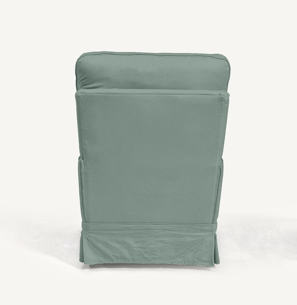 Poltrona de Amamentação Essence Lisa com Balanço e Puff - Verde