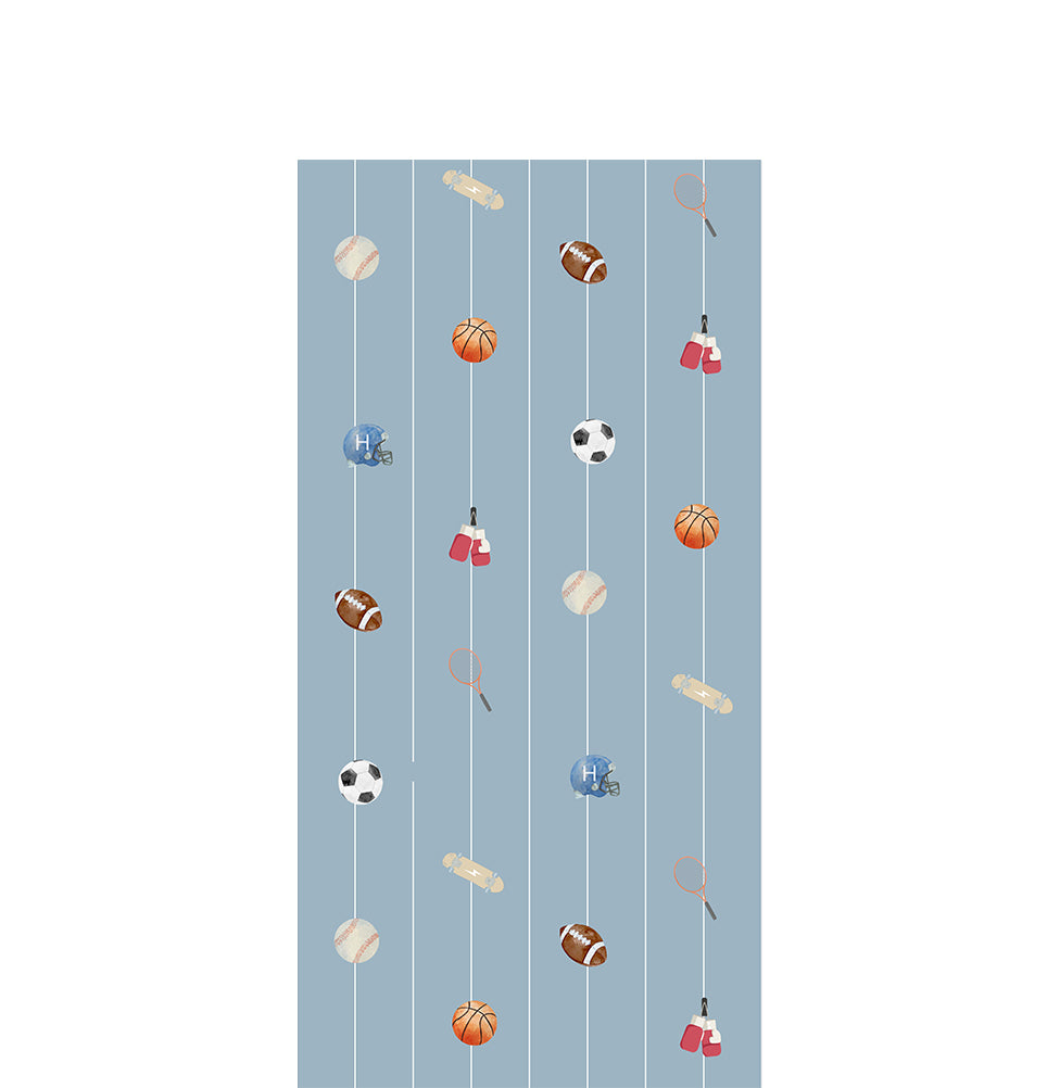 Papel de Parede Infantil Listras do Jogo