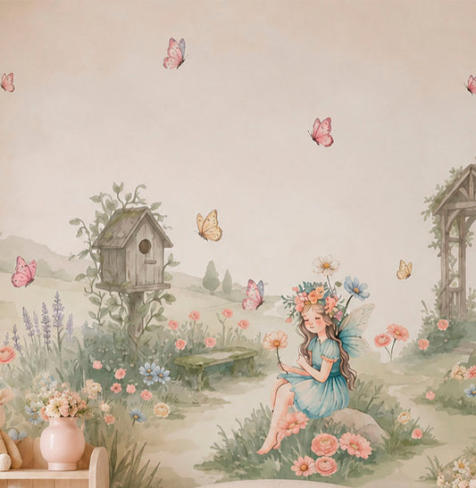 PAPEL DE PAREDE INFANTIL REFÚGIO DAS FADAS - MURAL