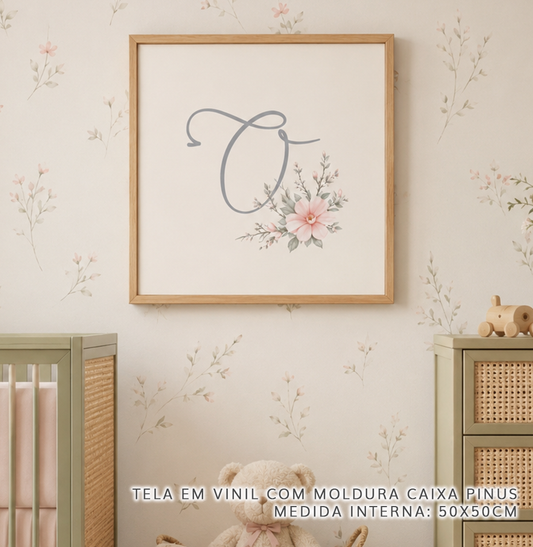 QUADRO INFANTIL INICIAL PARIS CRU - QUADRADO