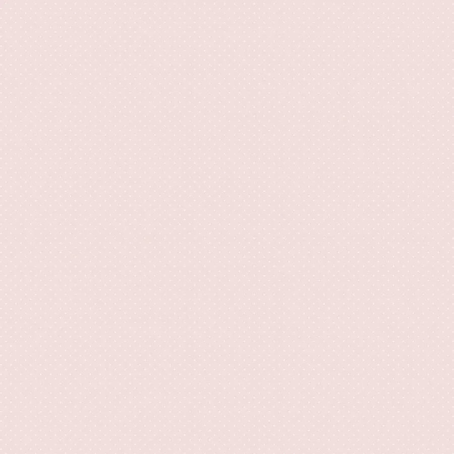 Papel de Parede Infantil Mini Poá Fundo Rosa Claro
