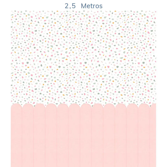 Papel de Parede Infantil Cerca Granilite Verde Seco - Mural