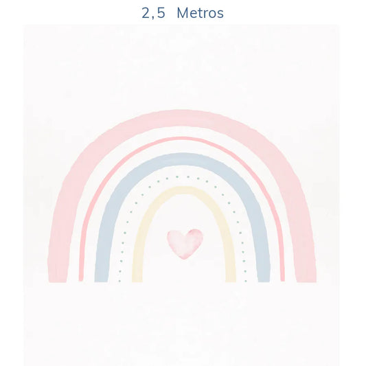 Papel de Parede Infantil Arco Íris Aquarela - Mural
