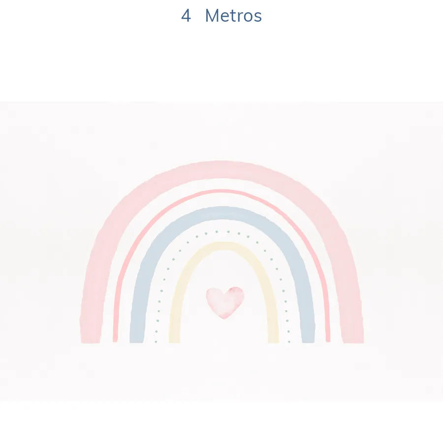 Papel de Parede Infantil Arco Íris Aquarela - Mural