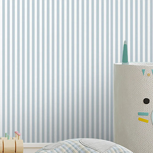 Papel de Parede Infantil Listra Fina Azul