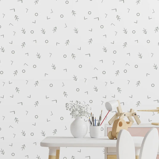 Papel de Parede Infantil Seta Bagunçada