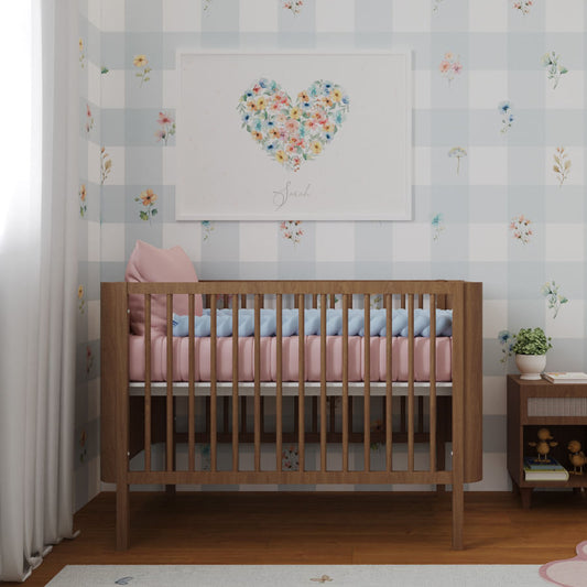 Quarto da Sarah - Xadrez Floral