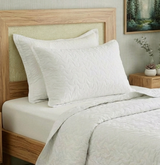 Porta Travesseiro Solteiro Infinity - Cru