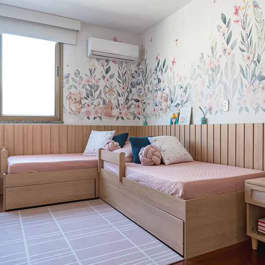 Quarto Jardim Oceânico Rosa @RAKAMINELLI