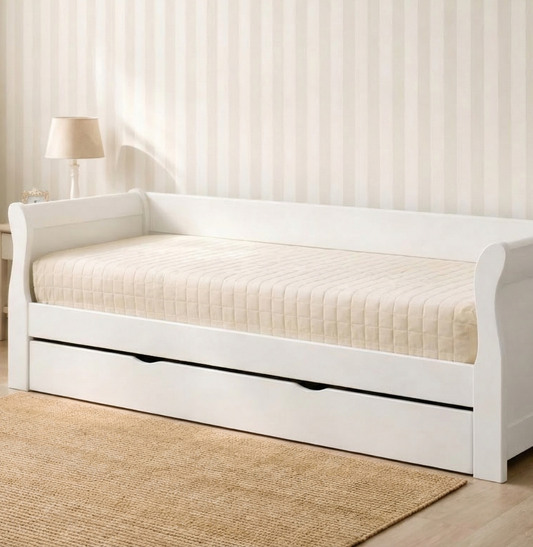 Colcha Com Elástico Quadradinho - Bege