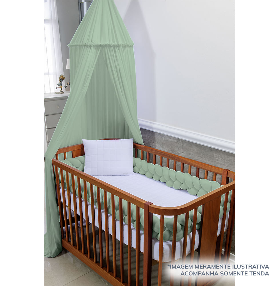 Tenda Dossel Infantil Verde Malva