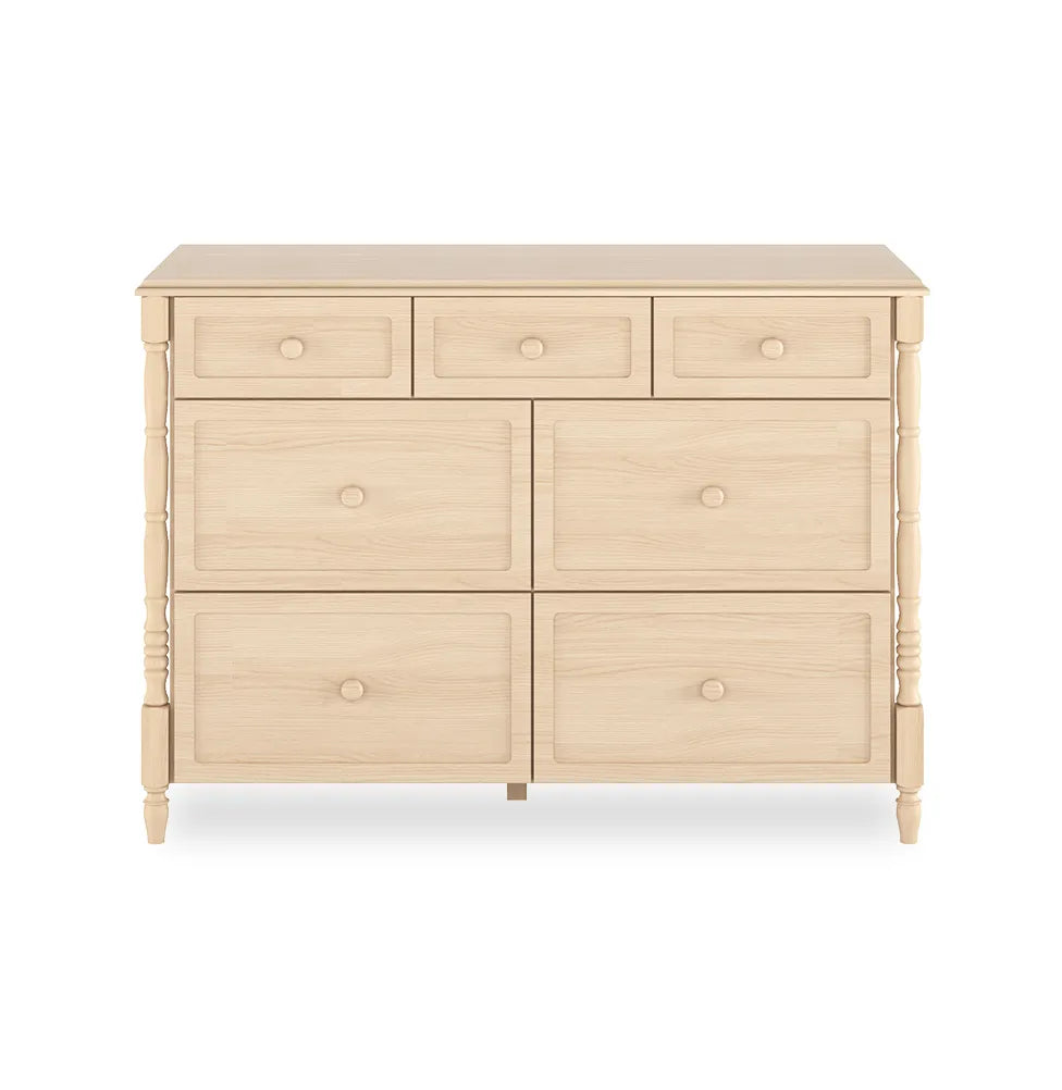 Cômoda de Bebê Monet 7 Gavetas 130cm - Carvalho