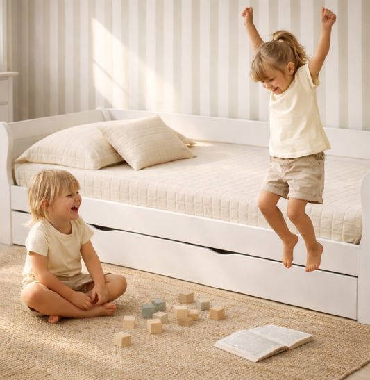 Colcha Com Elástico Quadradinho - Bege