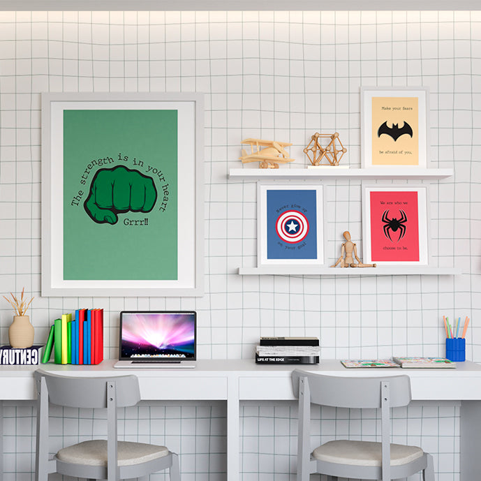 Quarto do Felipe e Fernando - Heróis