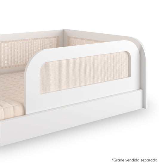Grade frontal para cama Haus Arco com Palha - Branco