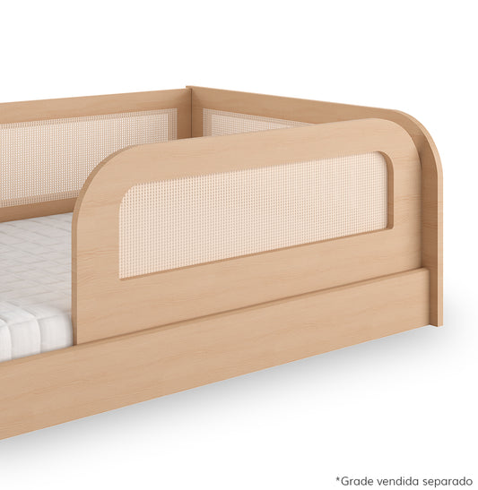 Grade frontal para cama Haus Arco com Palha - Carvalho