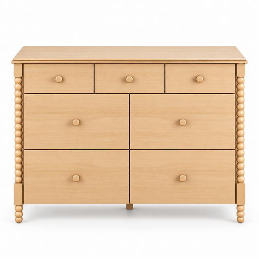 COMODA RITMO 7 GAVETAS 130CM - CARVALHO