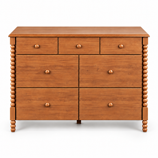 COMODA RITMO 7 GAVETAS 130CM - FREIJÓ