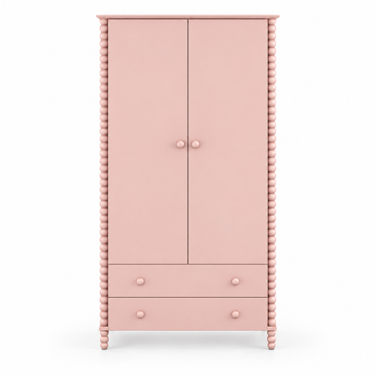 GUARDA-ROUPA RITMO 2 GAVETAS - 105CM - ROSÊ