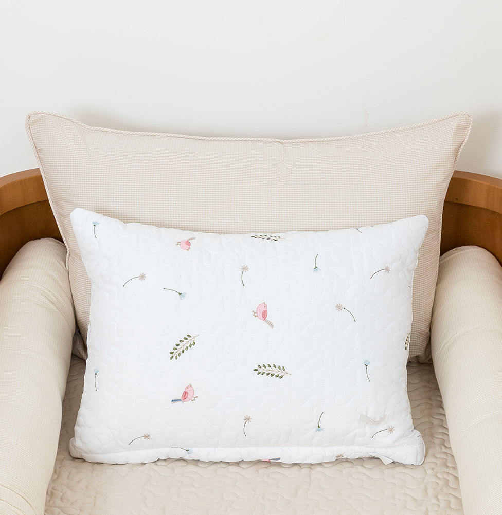 Capa de Almofada Xadrez - Bege 60x40cm