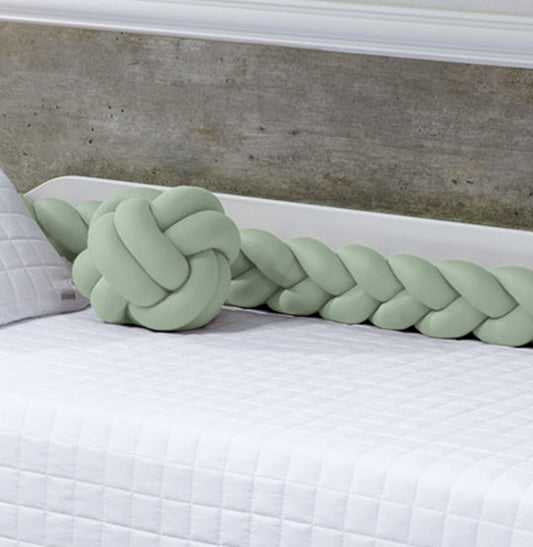 Trança 4M Para Berço e Cama Verde Malva