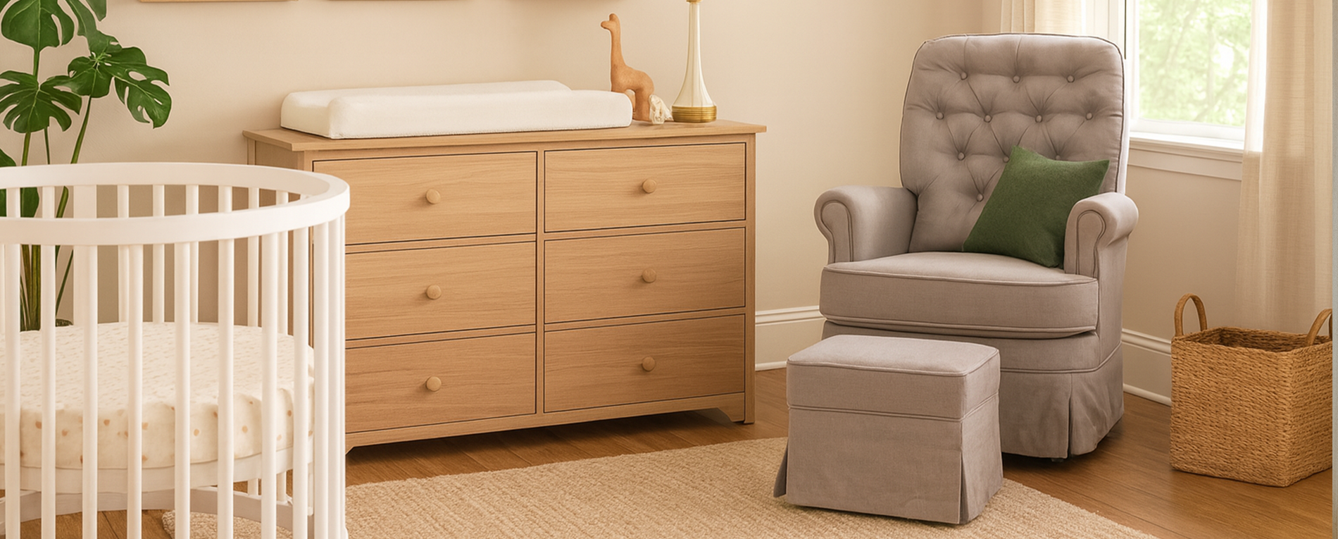 Poltrona de Amamentação com Balanço e Giro