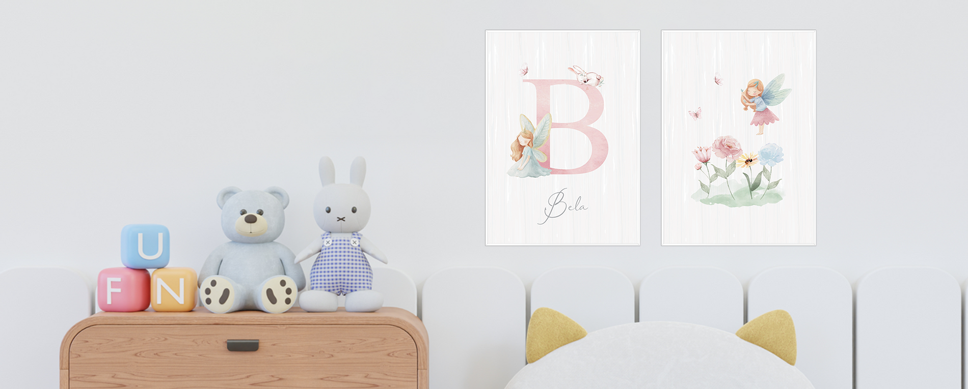 Quadro Fadas e Borboletas