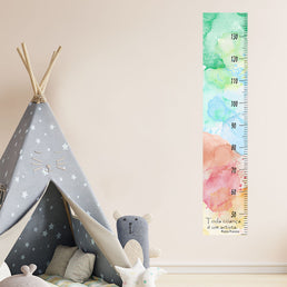 Régua de Crescimento Manchas Aquarela Color