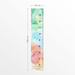 Régua de Crescimento Manchas Aquarela Color