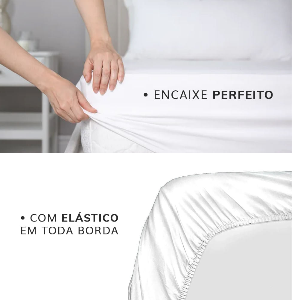 Protetor de Colchão Berço Impermeável Cru