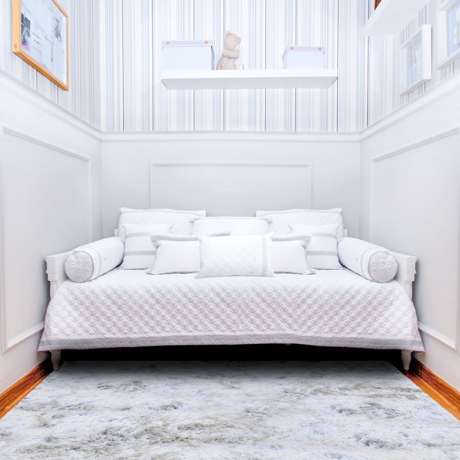 Kit Cama Atenas Cinza - 6 Peças