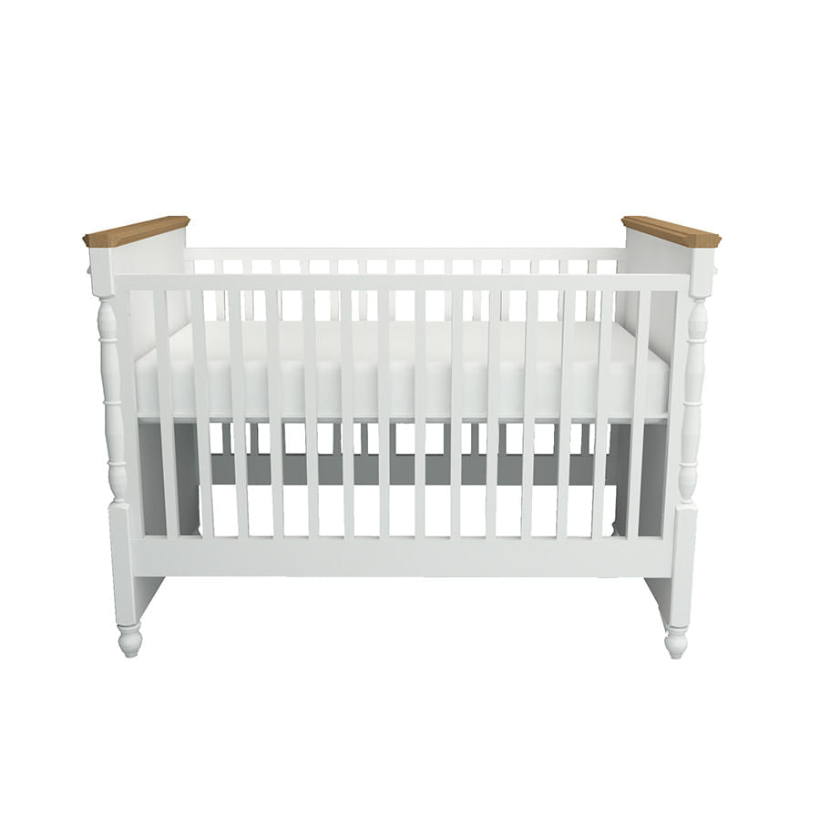 Berço Siena Branco e Jequitibá