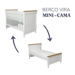 Berço Siena Branco e Jequitibá