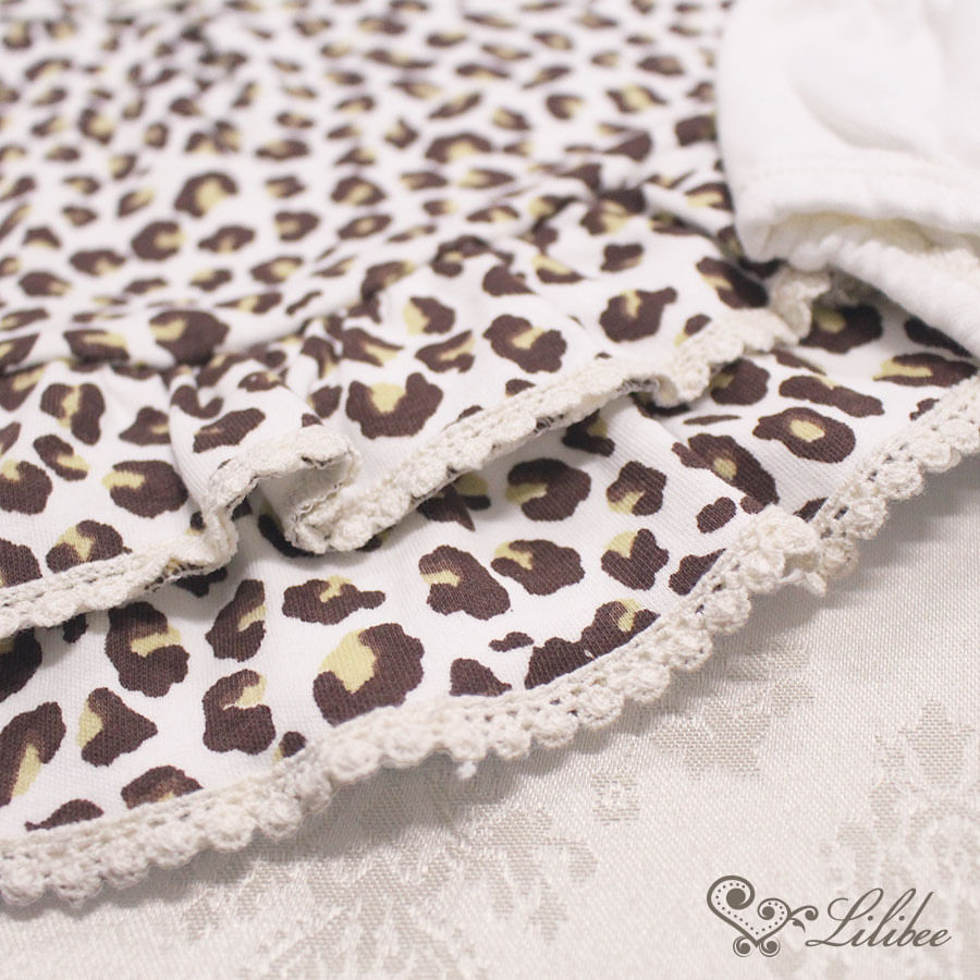 Vestido Babados Oncinha Off-white