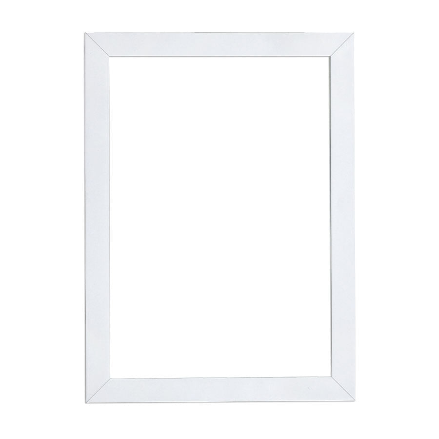 Moldura Retangular com Vidro Branca