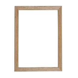 Moldura Retangular com Vidro Madeira