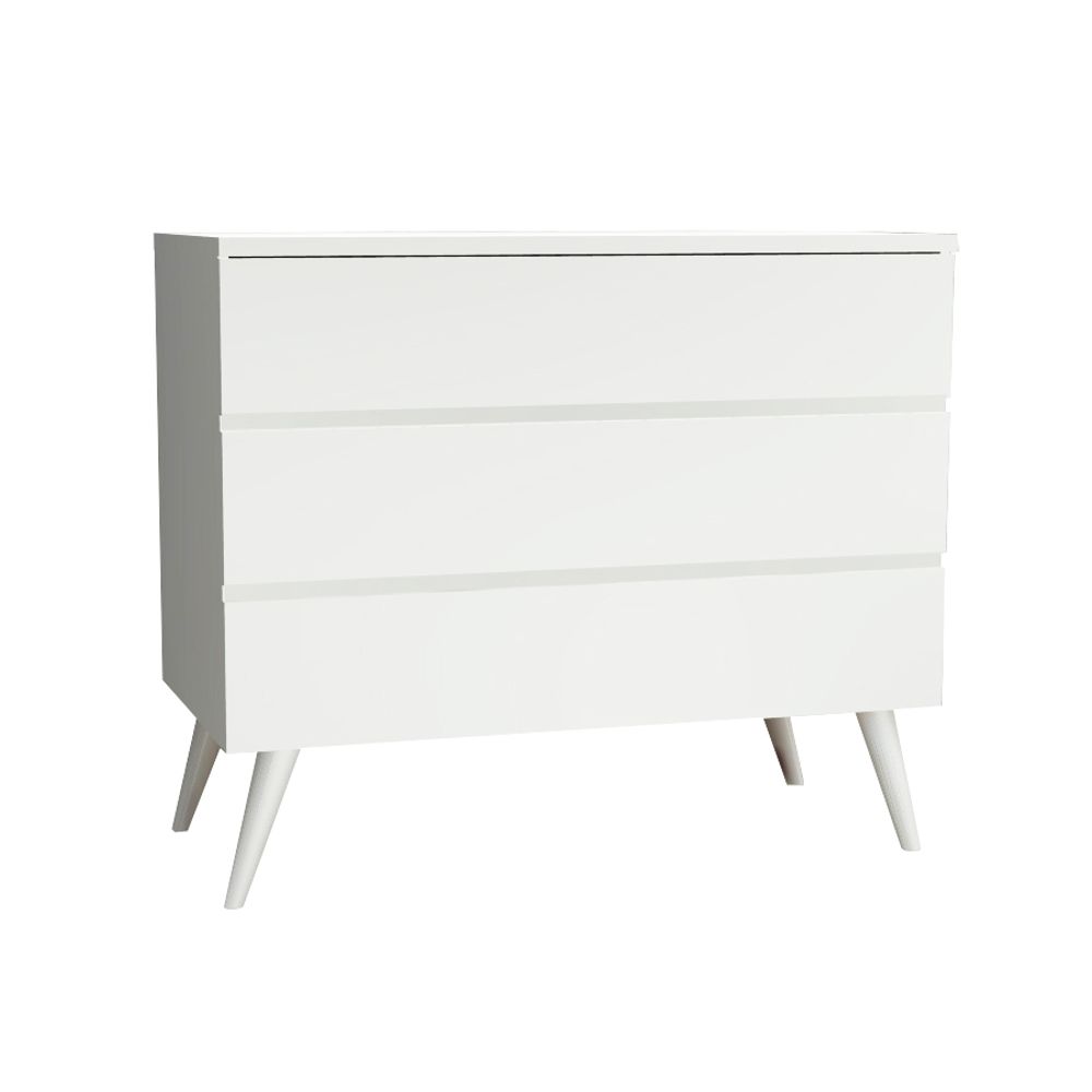 Cômoda de Bebê Viena Branco Fosco