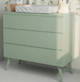 Cômoda de Bebê Viena Verde Jardim